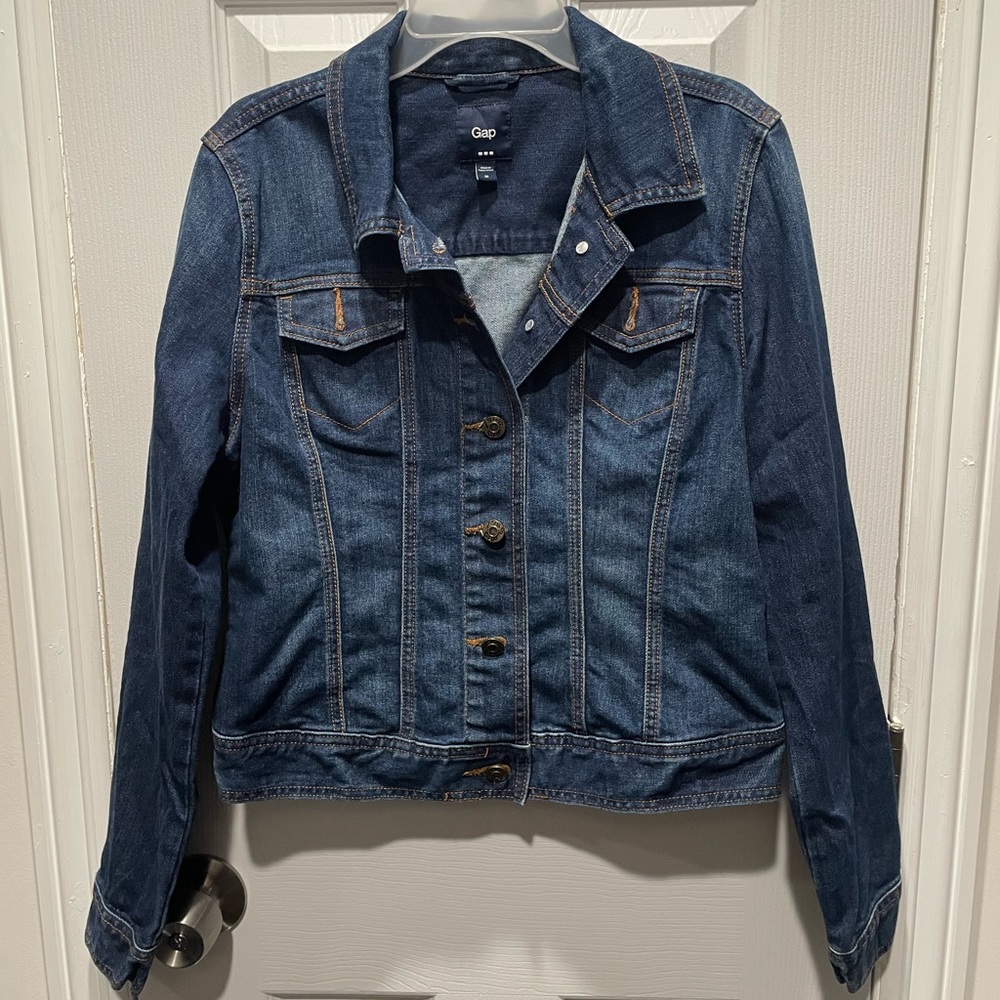 Gap Blue Button Up Jean Jacket - image 1